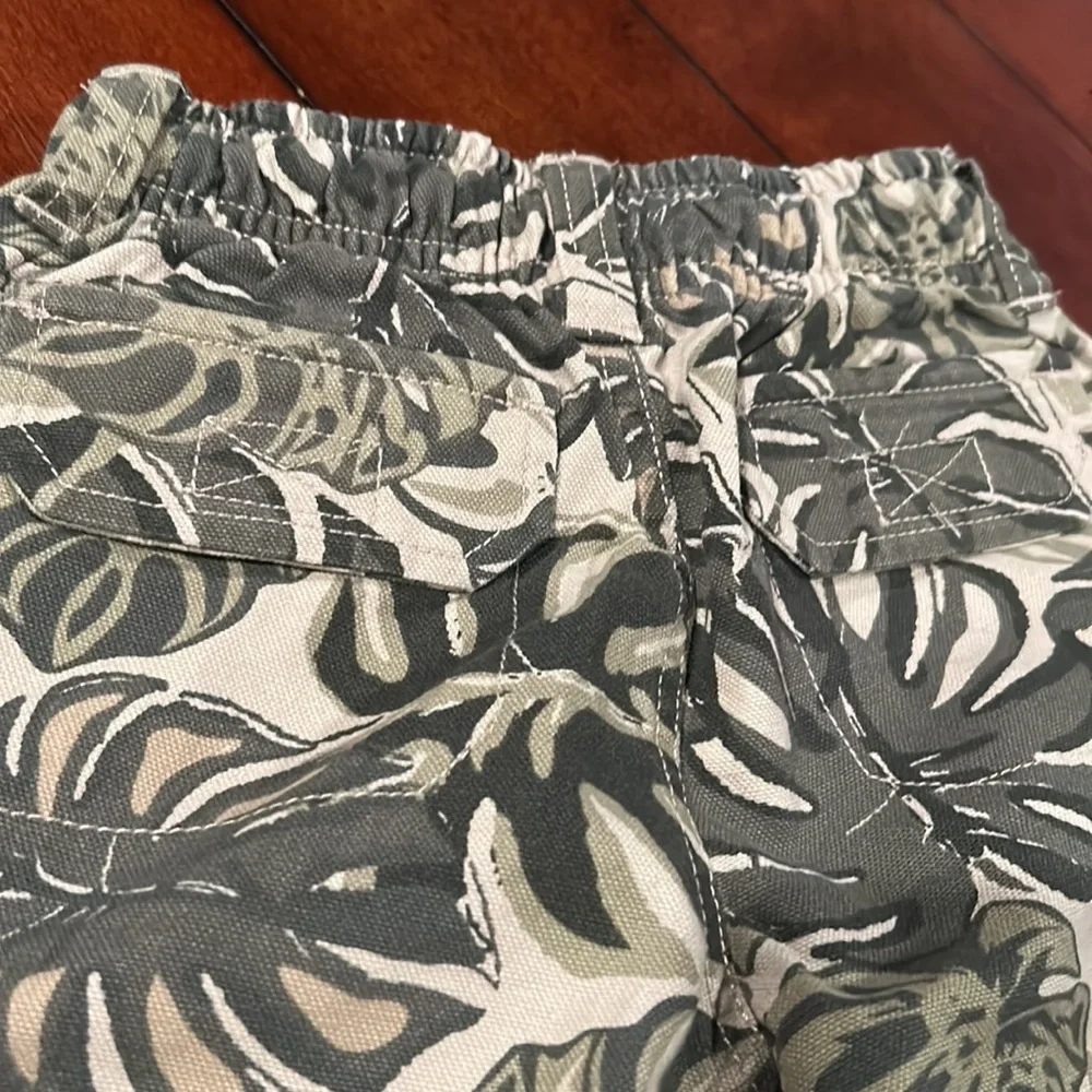 NWT Gymboree Global Surf Canvas Leaf Shorts Size 3